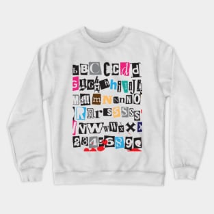 Alphabet Crewneck Sweatshirt